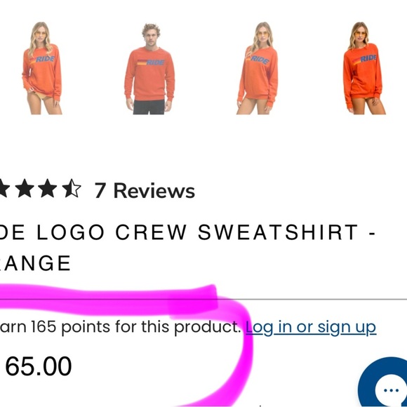 Aviator Nation Unisex Orange RIDE LOGO CREW SWEATSHIRT/PULLOVER | EUC!!🧡🌈🧡 - Picture 12 of 12